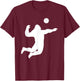 Bigfoot Volleyball Spike T-Shirt - T-Shirt | Maroon
