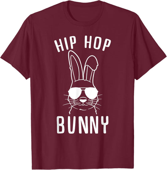 Cool hip-hop bunny, Easter gift, men and women T-Shirt - T-Shirt | Maroon