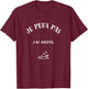 I Can Not I Have Sieste T-Shirt - T-Shirt | Maroon