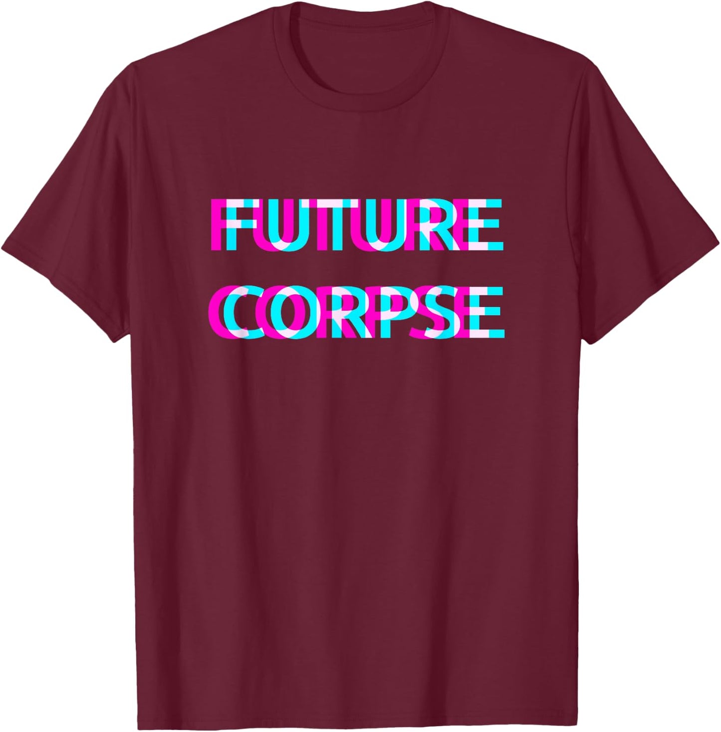 Future Corpse Coffin Goth Pastel Emo Stuff T-Shirt - T-Shirt | Maroon