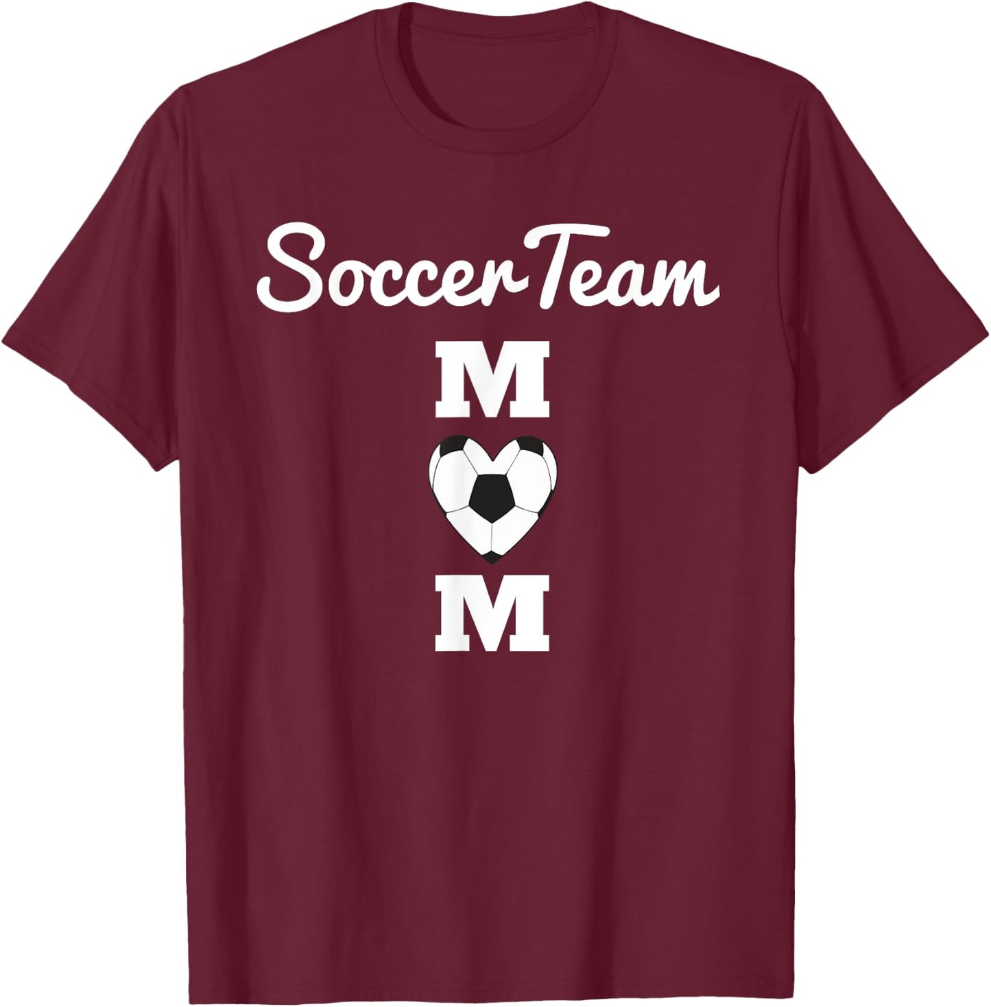 Awesome Soccer Team Mom Shirt, Gift Shirt T-Shirt - T-Shirt | Maroon