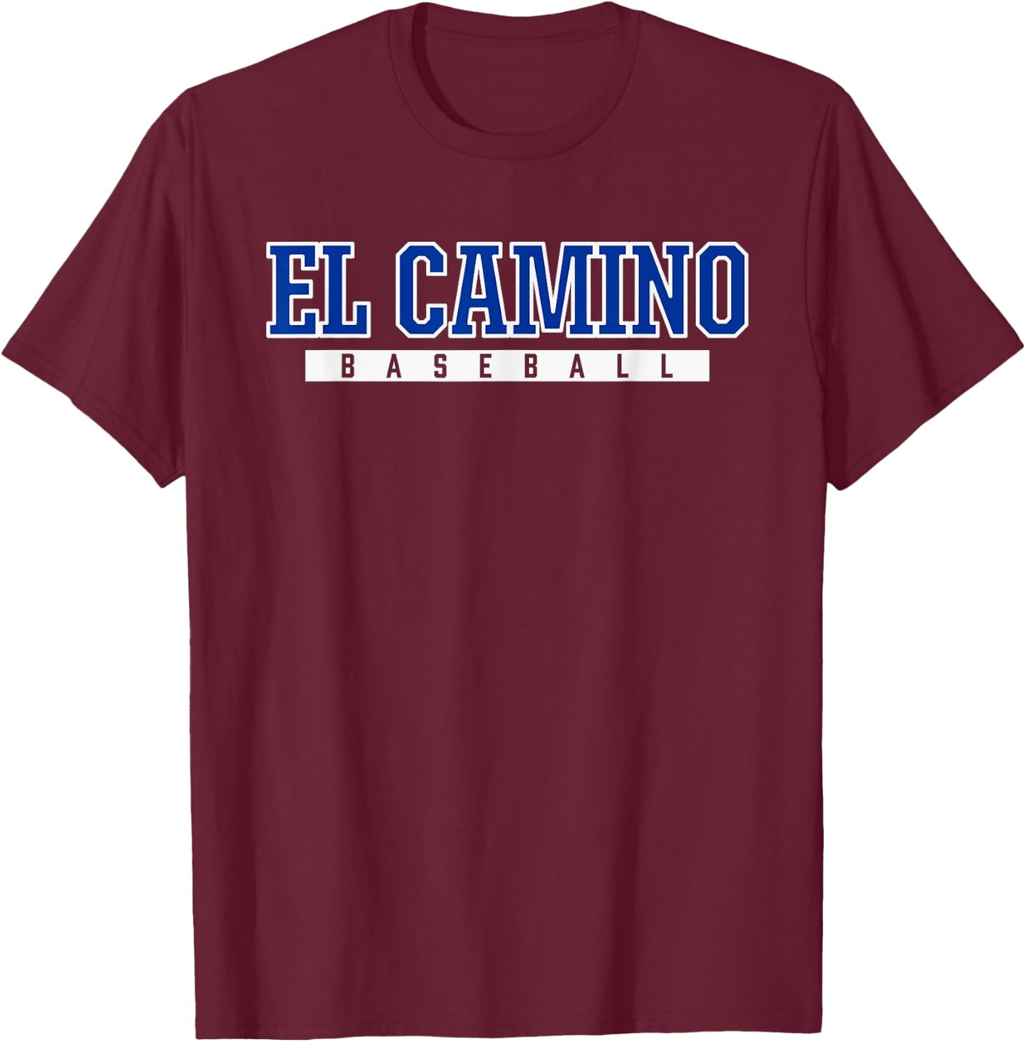 El Camino High School Baseball T-Shirt - T-Shirt | Maroon