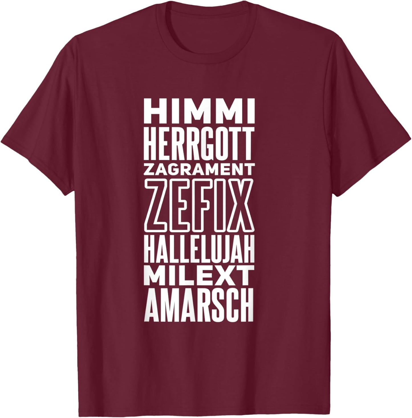 Witziges bayerisches Dialekt Spruch Motiv für Bayern T-Shirt - T-Shirt | Maroon