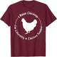I Raise Chickens I'm Literally a Chicken Tender Funny T-Shirt - T-Shirt | Maroon
