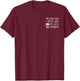 THE ONLY MEN I TRUST ARE JIM, JACK, JOHNNIE Fun , black T-Shirt - T-Shirt | Maroon