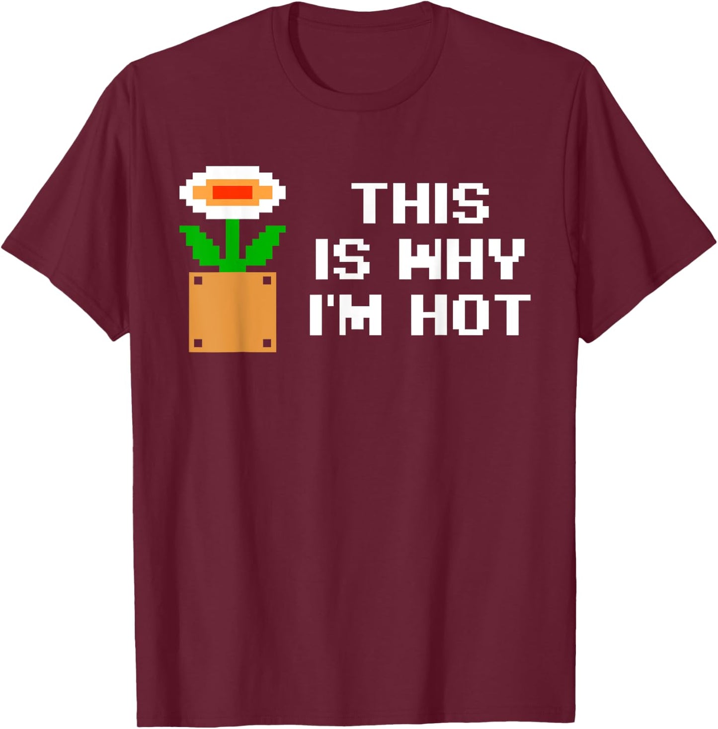 This Is Why I'm Hot Apparel T-Shirt - T-Shirt | Maroon