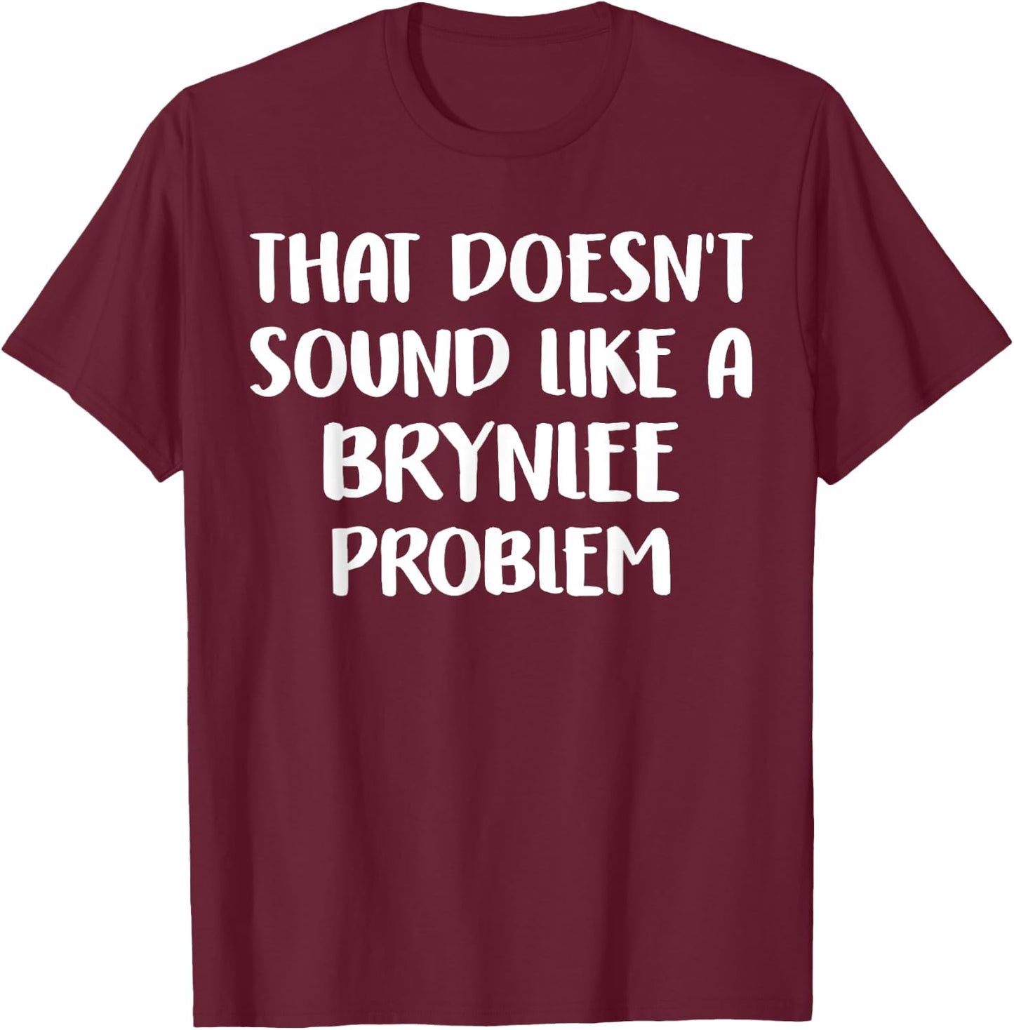 BRYNLEE Personalized Cute Flower Girls BRYNLEE Name T-Shirt - T-Shirt | Maroon