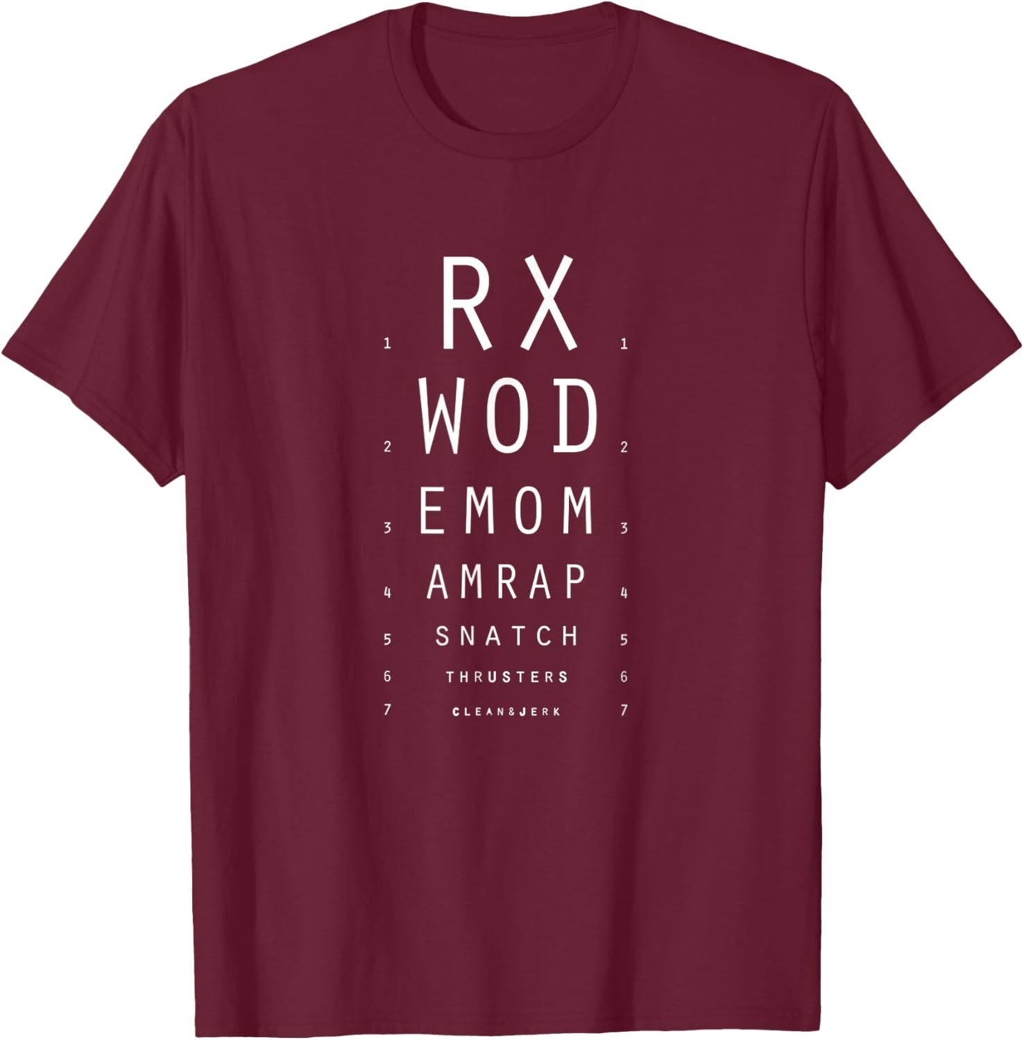 Rx WOD T-Shirt - T-Shirt | Maroon