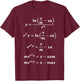Merry Christmas X-Mas Math Equation Funny Teacher Gifts Women Kids T-Shirt - T-Shirt | Maroon