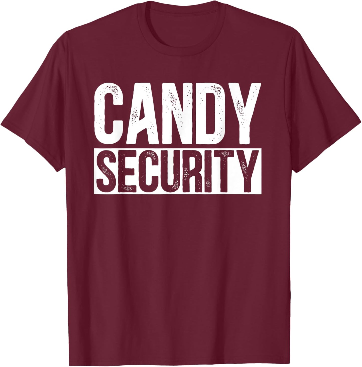 Candy Security Spooky Candy Costume Halloween T-Shirt - T-Shirt | Maroon