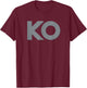 KO Funny Knock Out Boxing Wrestling Men Women Humor T-Shirt - T-Shirt | Maroon