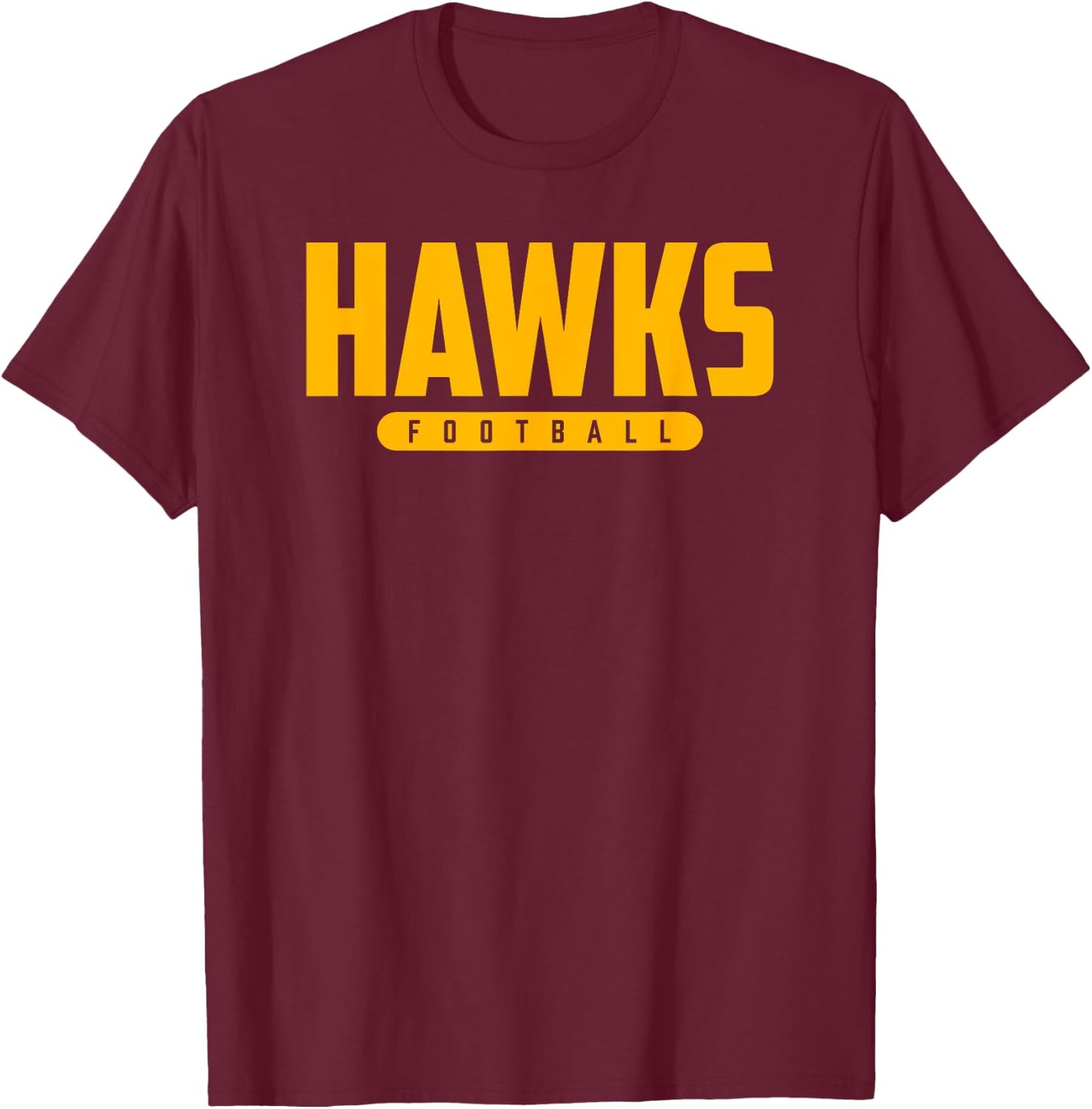 North Harford Hawks Football T-Shirt - T-Shirt | Maroon