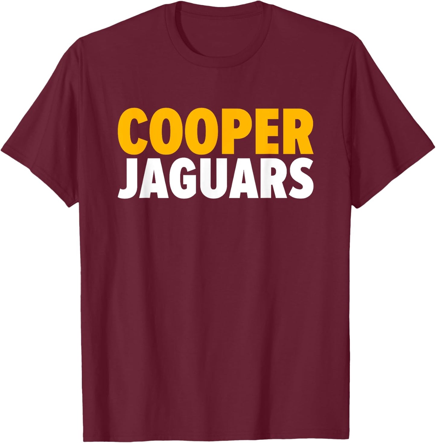 Cooper Jaguars Bold T-Shirt - T-Shirt | Maroon