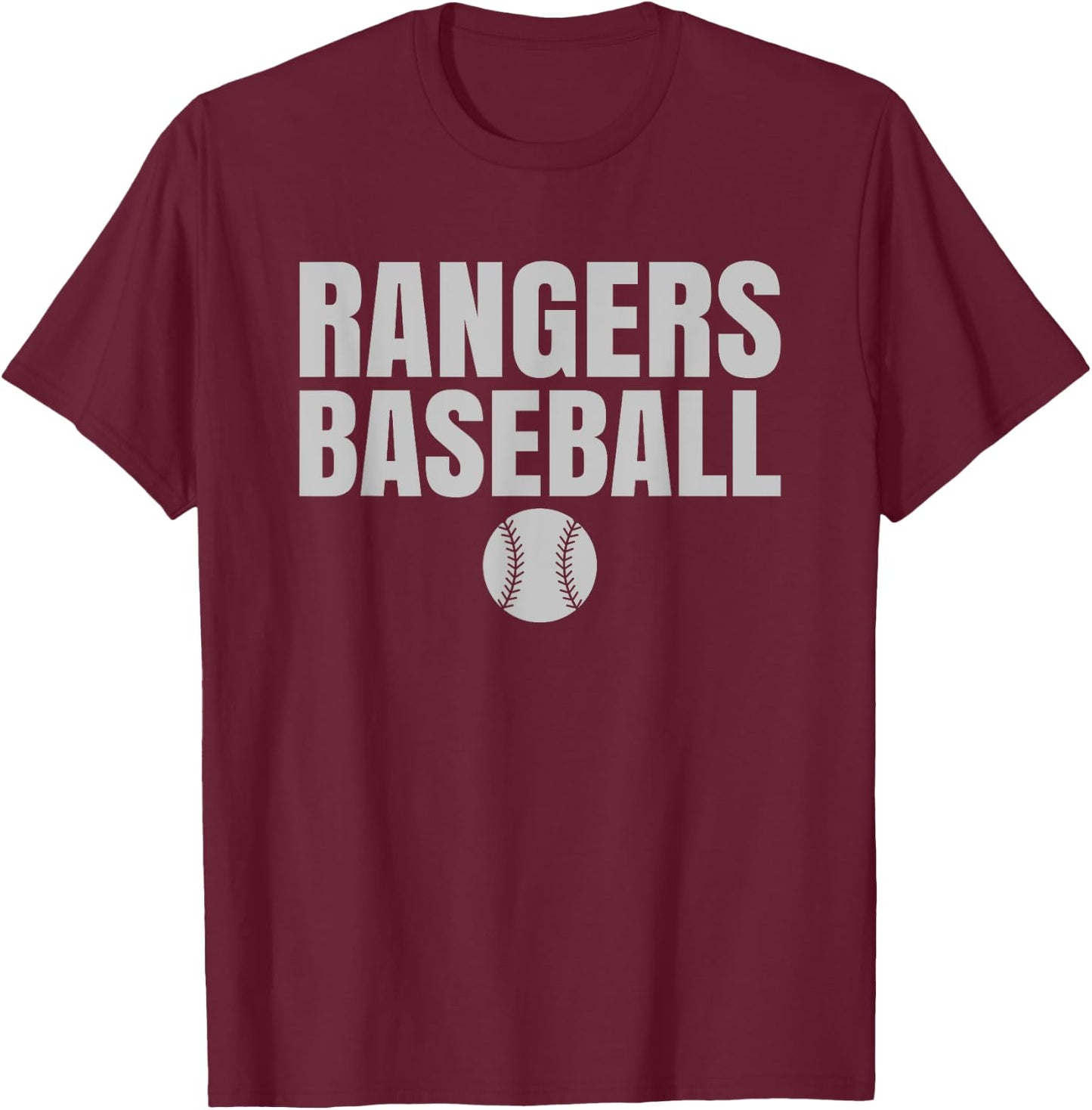 Vista Ridge Rangers Baseball T-Shirt - T-Shirt | Maroon