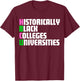 HBCU Pink And Green Historically Black Colleges Universities T-Shirt - T-Shirt | Maroon