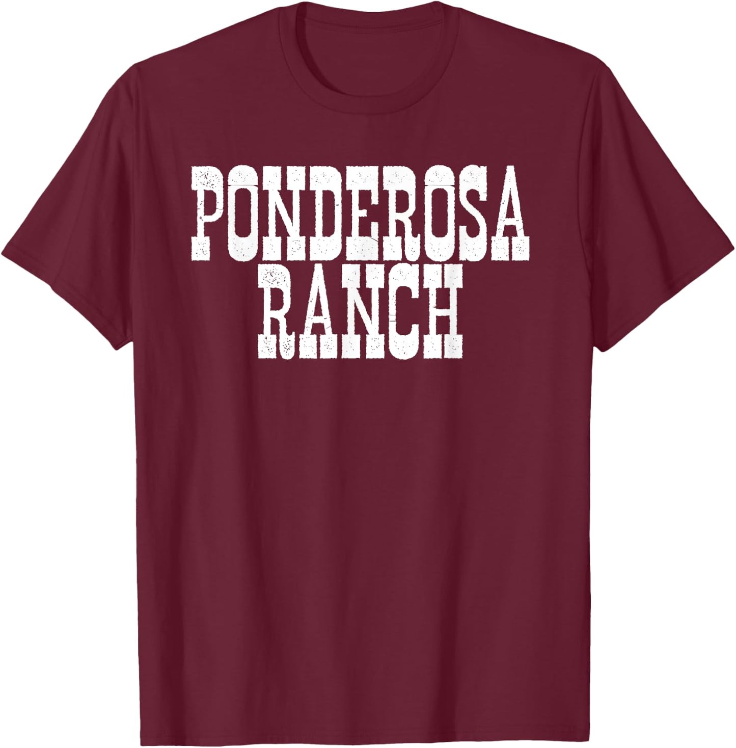 Ranch Ponderosa T-Shirt - T-Shirt | Maroon