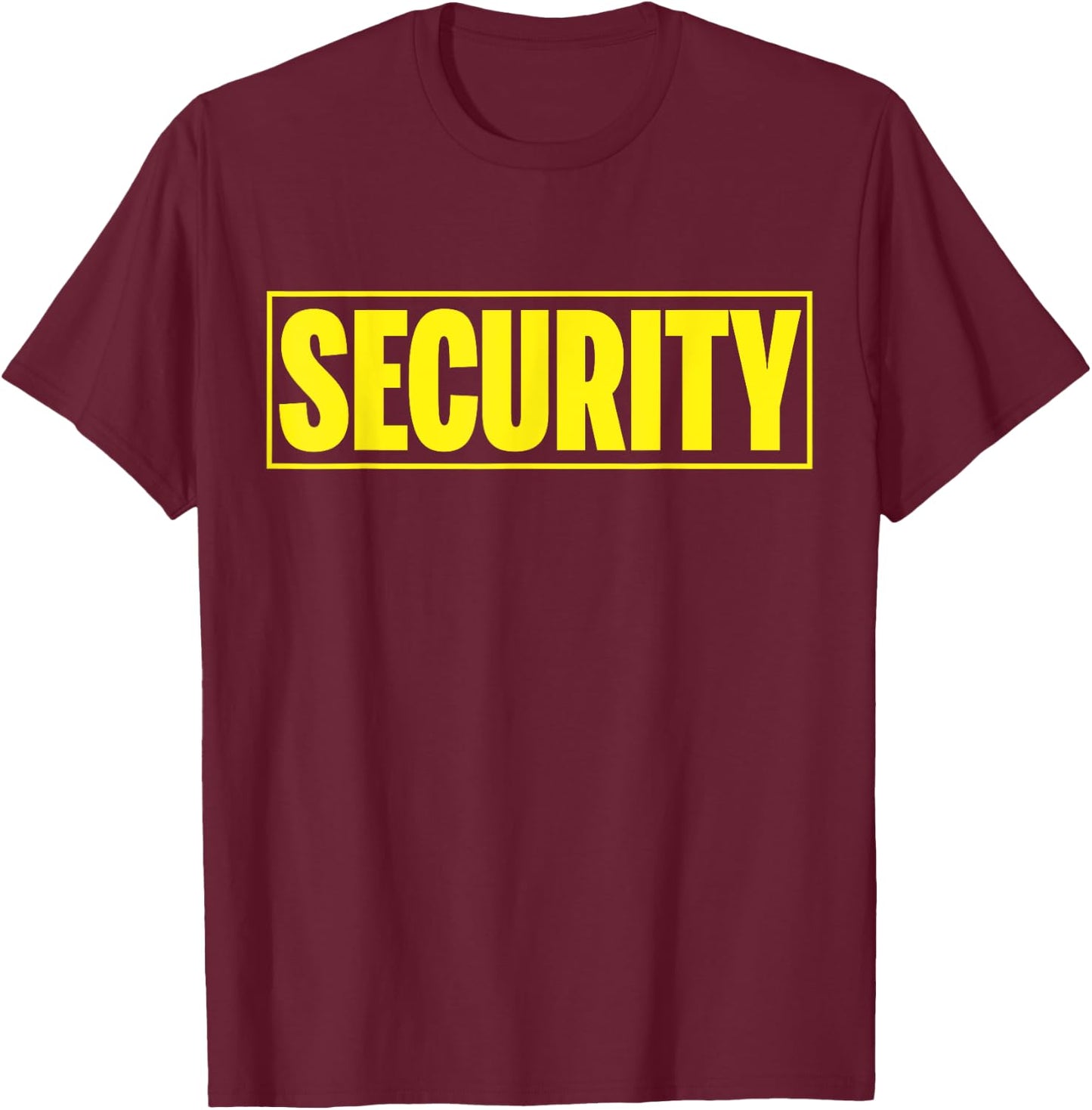 Security Shirt | Security Guard Kostüm | Security Officer T-Shirt - T-Shirt | Maroon