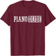 Piano Keyboard Player Musician Pianist Gift T-Shirt - T-Shirt | Maroon