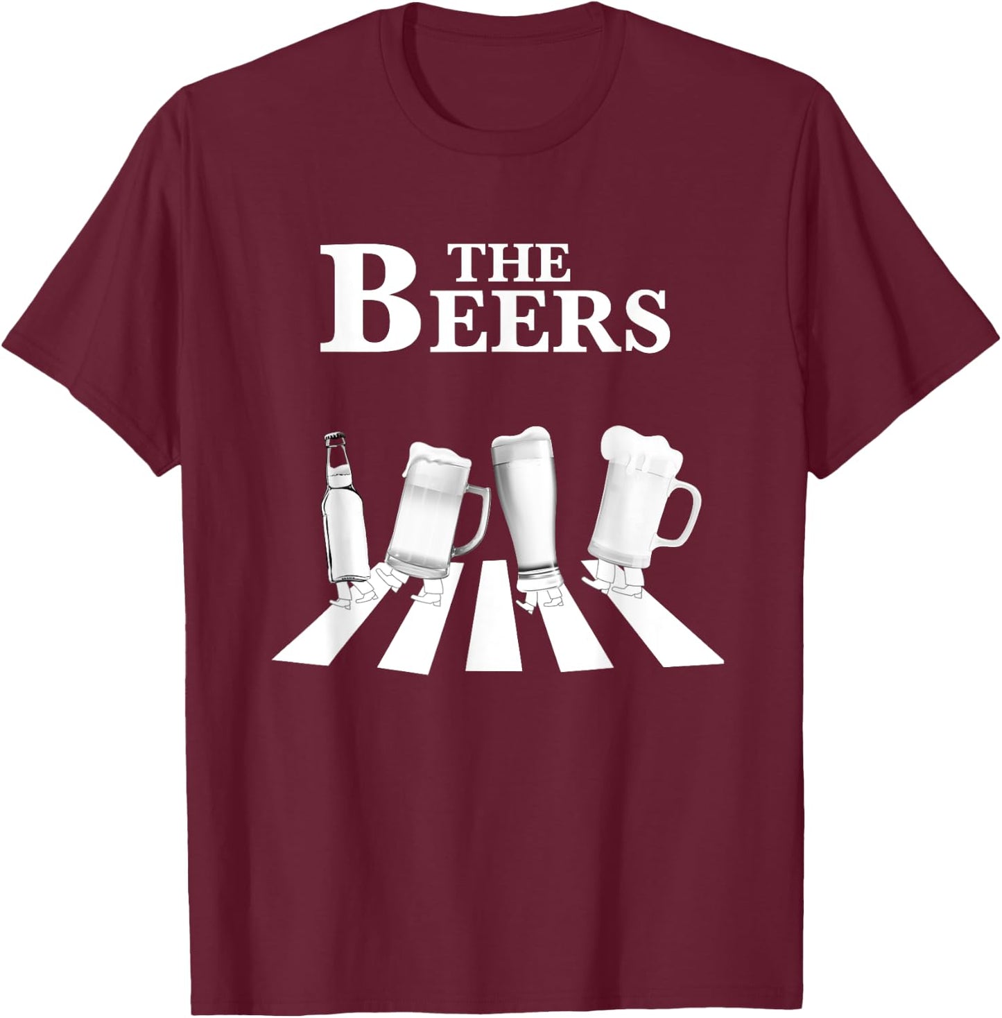 The Beers Beer Lover Funny Party Pils , black T-Shirt - T-Shirt | Maroon