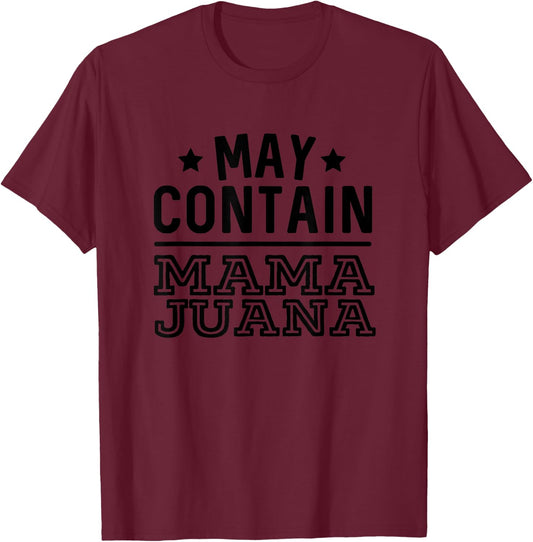 May Contain Mamajuana Funny Alcohol Rum T-Shirt - T-Shirt | Maroon