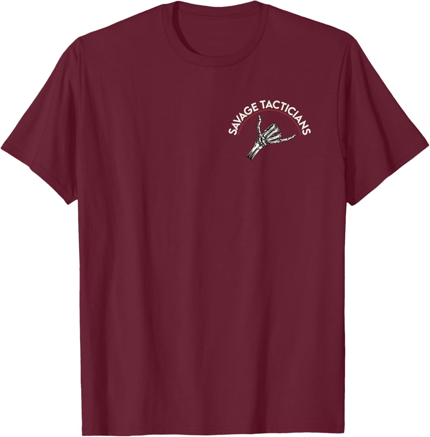 Send It No Victory Without Sacrifice Hand Bone T-Shirt - T-Shirt | Maroon