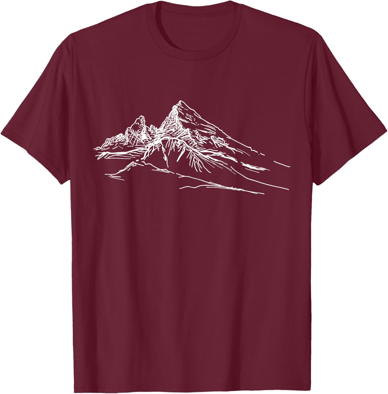 Berg Watzmann Wandern Bergsteigen Outdoor T-Shirt - T-Shirt | Maroon