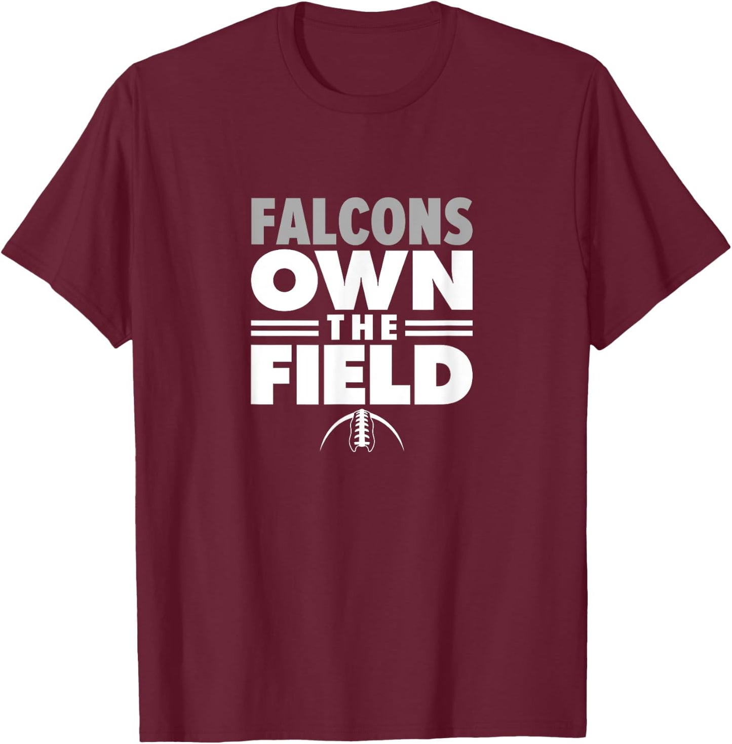 Monroe County Falcons Own the Field T-Shirt - T-Shirt | Maroon