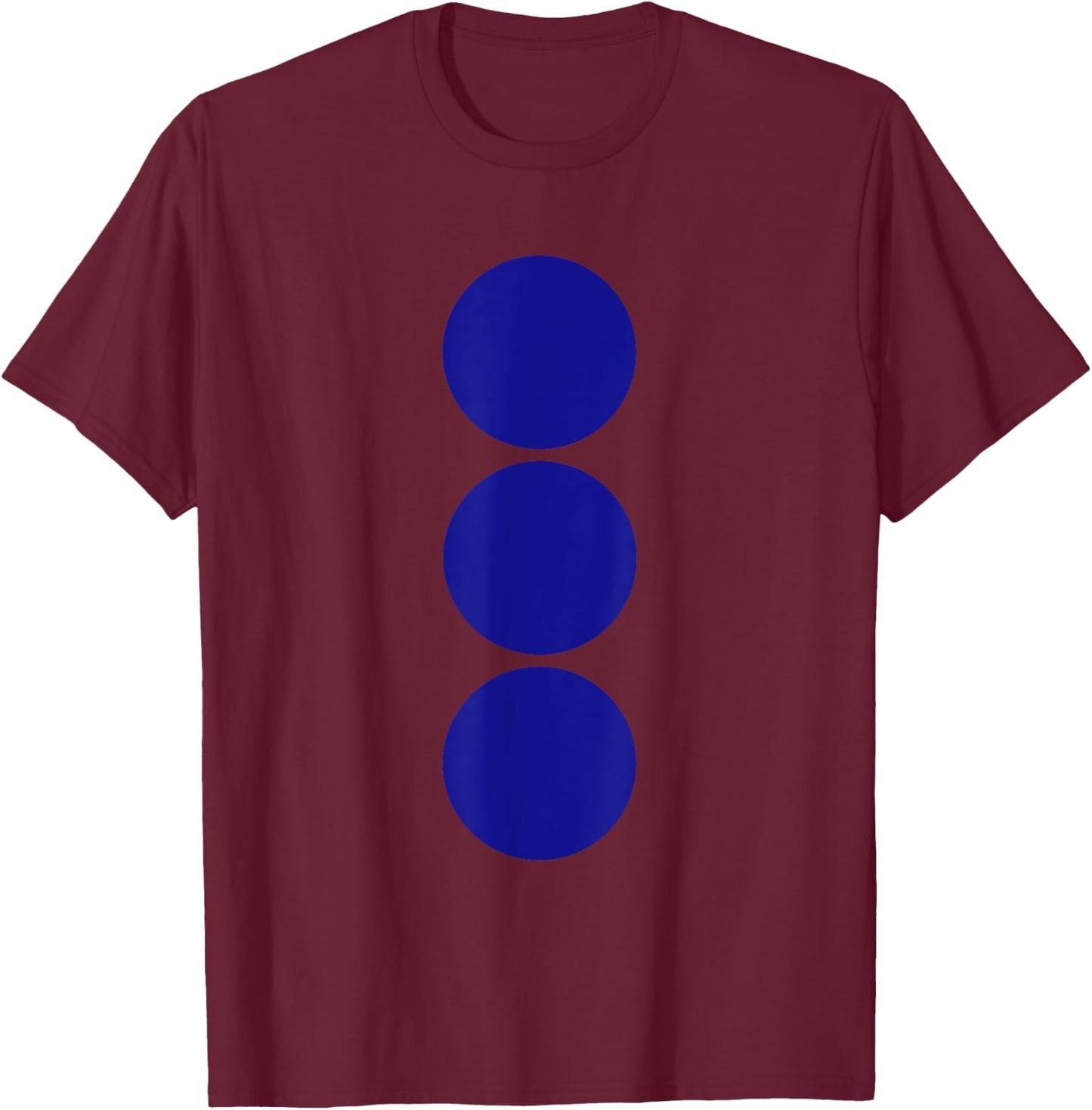 Twister Game Blue Matching Group Costume T-Shirt - T-Shirt | Maroon