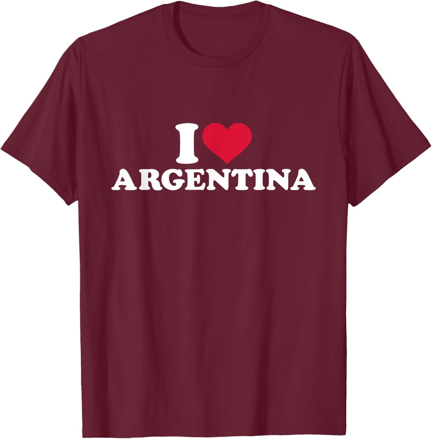 I love Argentina T-Shirt - T-Shirt | Maroon