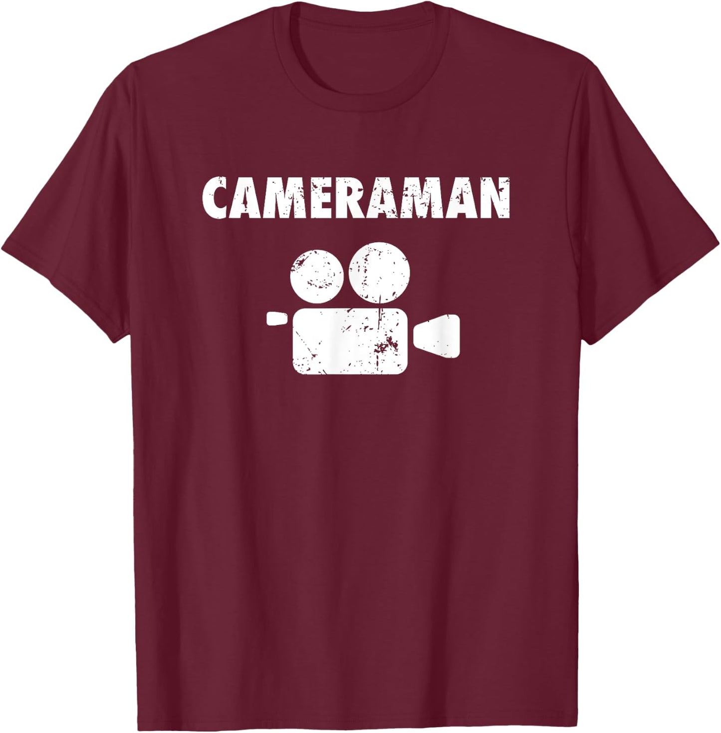 Cameraman Camera Operator Film Video DOP Gift T-Shirt - T-Shirt | Maroon