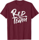 Red Team Matching Team Spirit & Unity Red Color Design T-Shirt - T-Shirt | Maroon