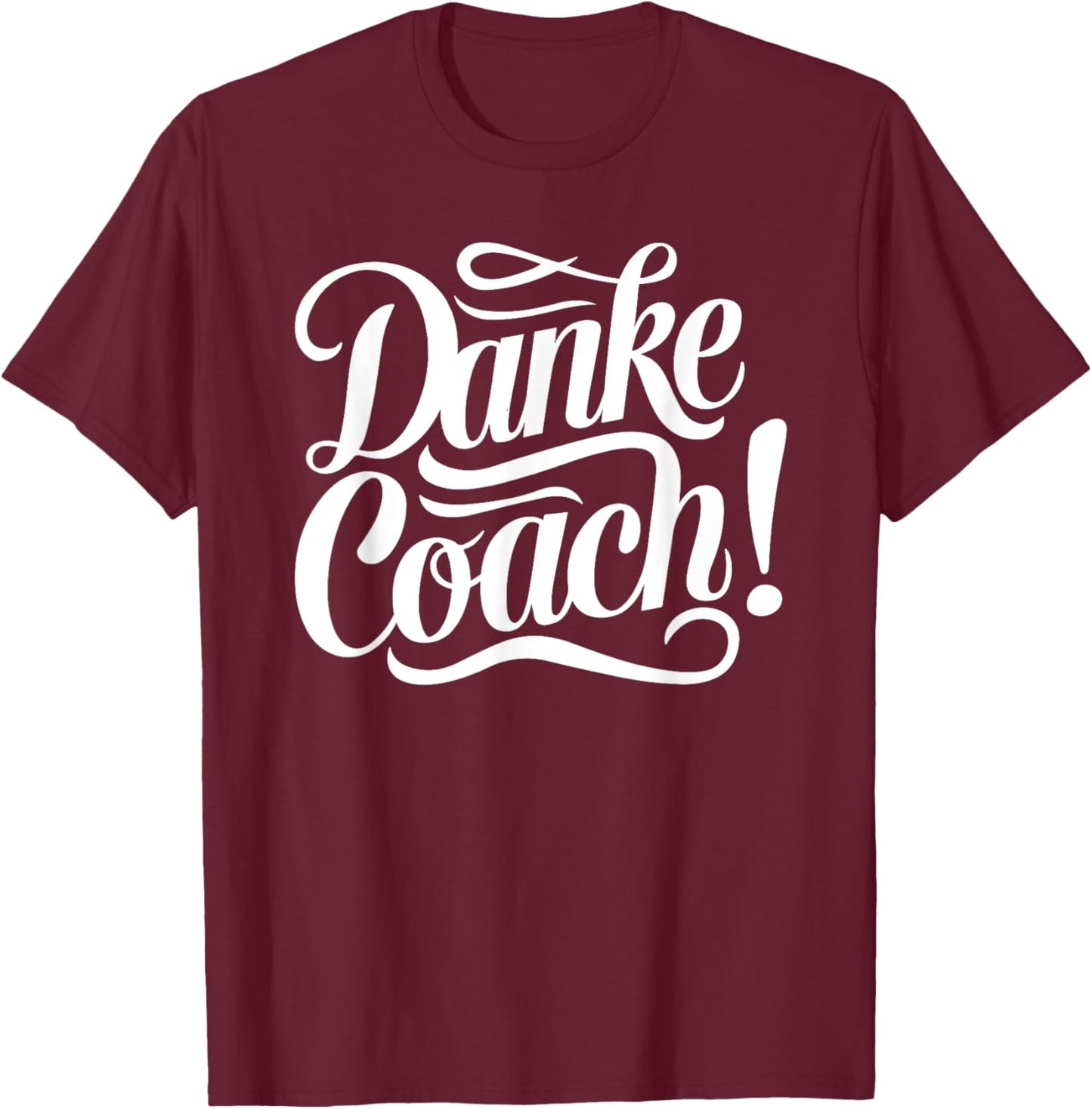 Danke Coach - Trainer Abschied Fitness Fussball T-Shirt - T-Shirt | Maroon
