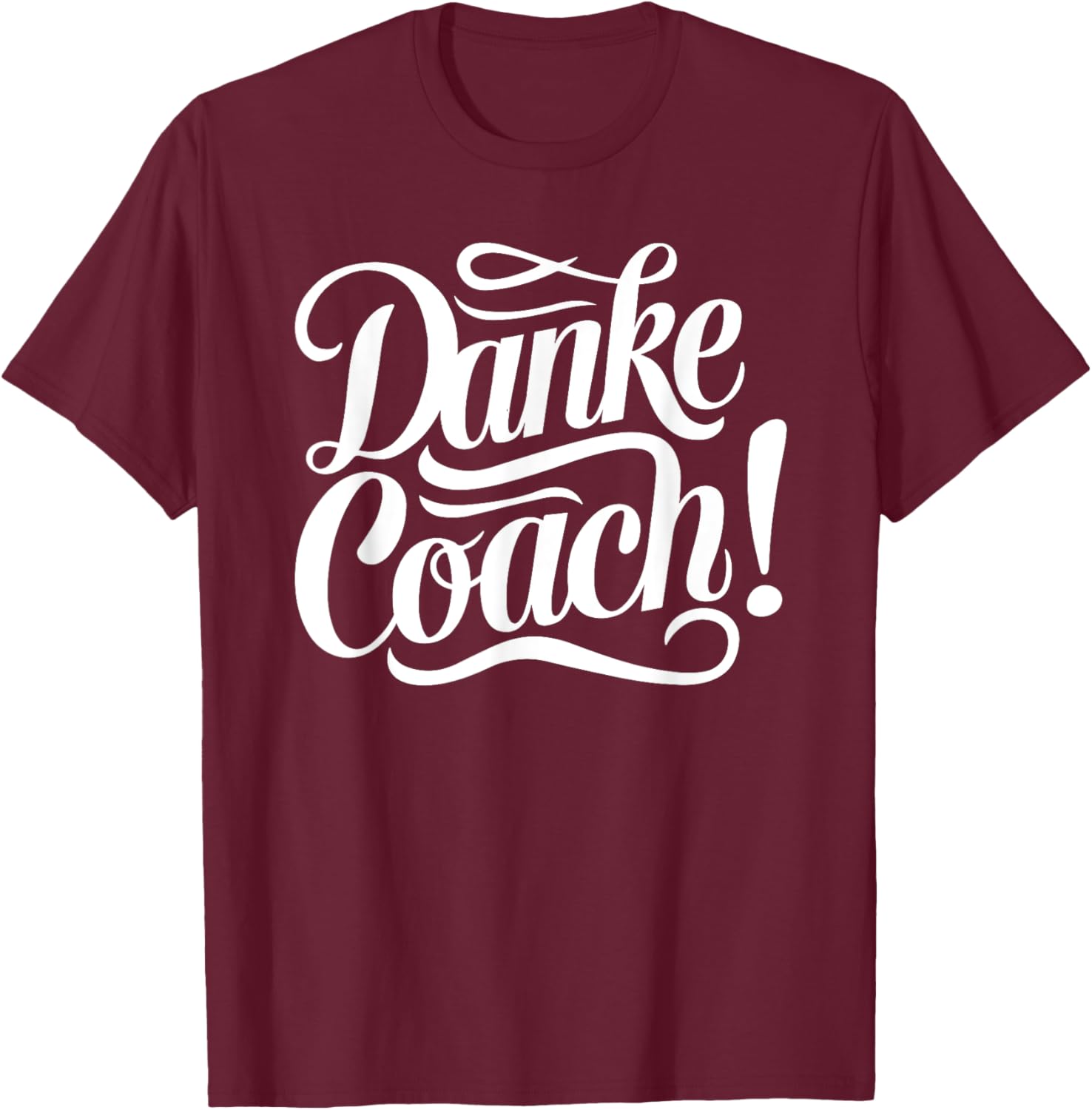 Danke Coach - Trainer Abschied Fitness Fussball T-Shirt - T-Shirt | Maroon