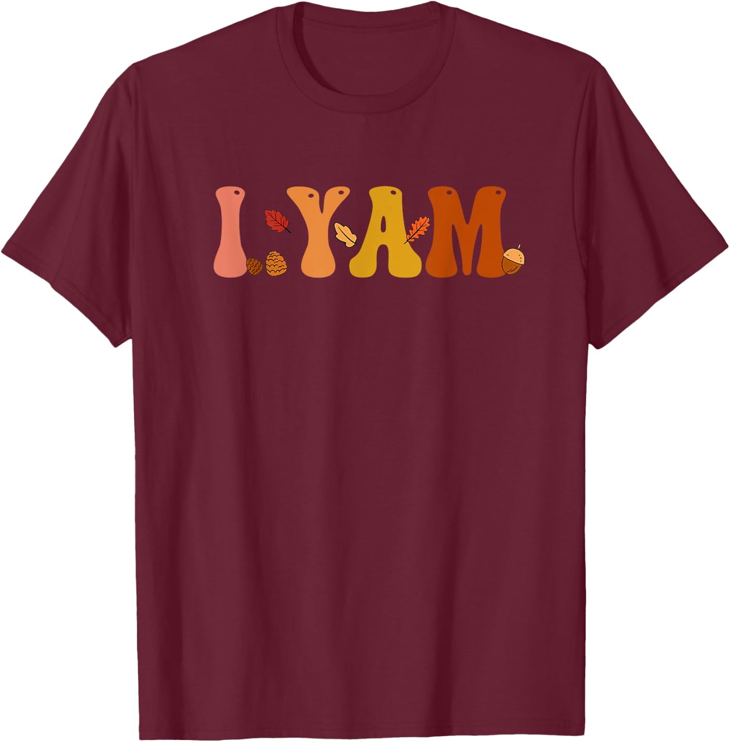 She's My Sweet Potato I Yam Thanksgiving Matching Couple Set T-Shirt - T-Shirt | Maroon