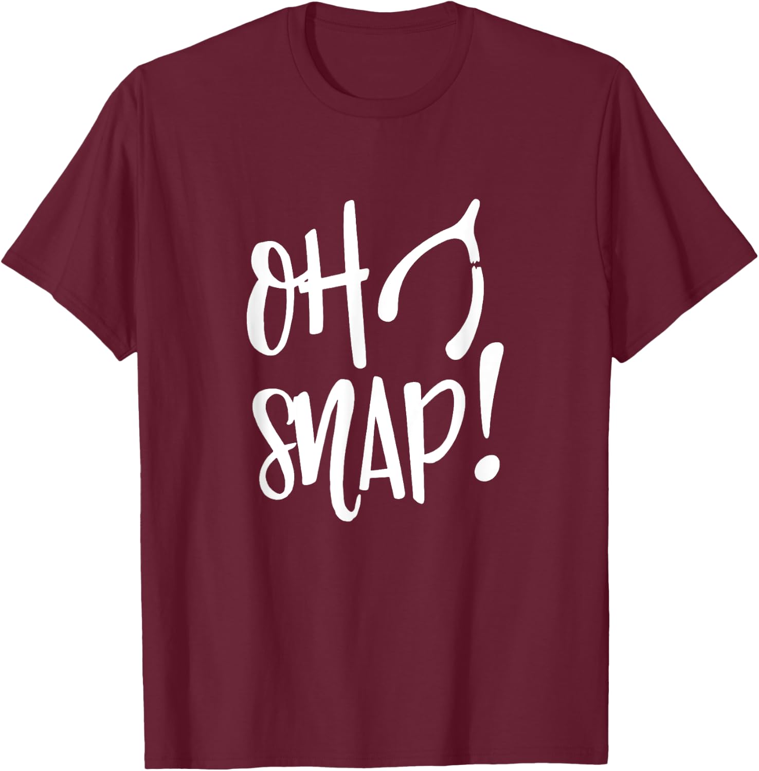 Oh Snap Turkey Wishbone Funny Thanksgiving Costume T-Shirt - T-Shirt | Maroon