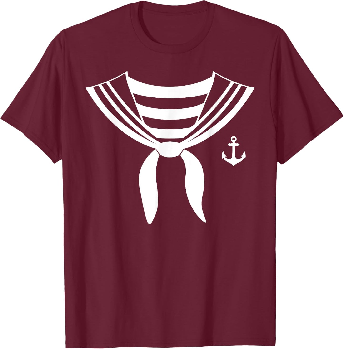sailor suit sailor uniform sailor sailor , Blue, S T-Shirt - T-Shirt | Maroon