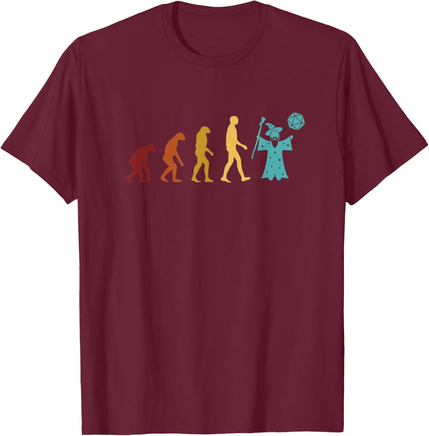 RPG Games PnP Brettspiel Geschenke Für Erwachsene Pen and Paper Evolution Rollenspiel Tabletop Pen And Paper Schwarz Klein EU S T-Shirt - T-Shirt | Maroon