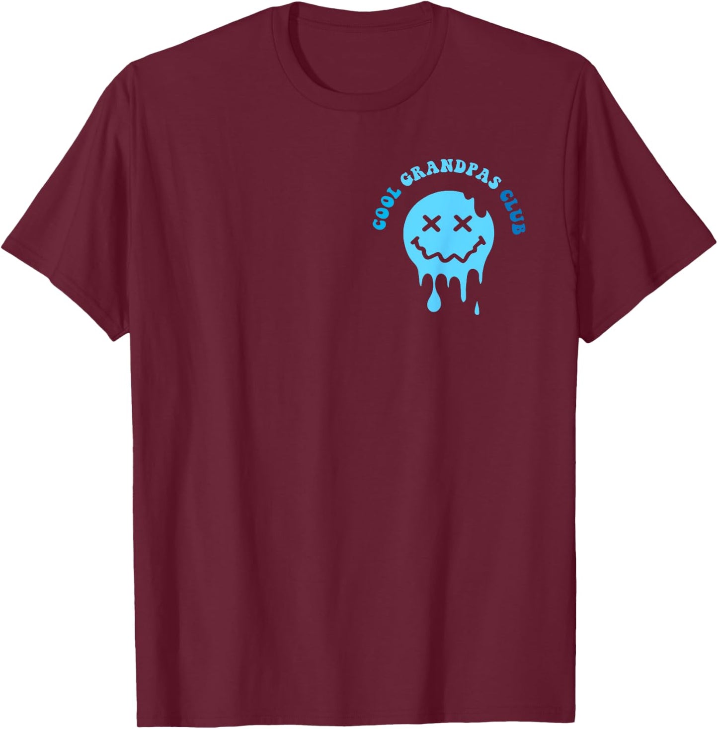 Cool Grandpas Club Shirt Father's Day Grandpa 2 Sided T-Shirt - T-Shirt | Maroon