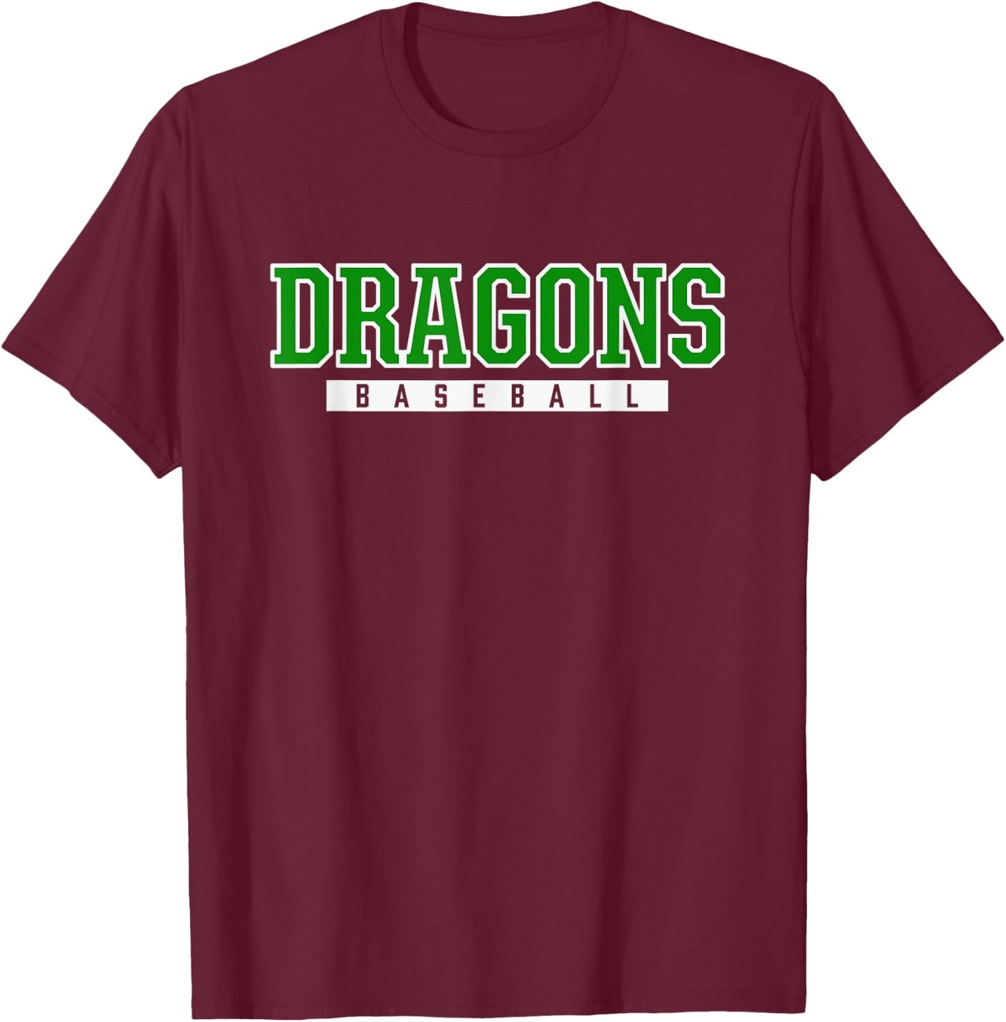 Lewisburg Dragons Baseball T-Shirt - T-Shirt | Maroon