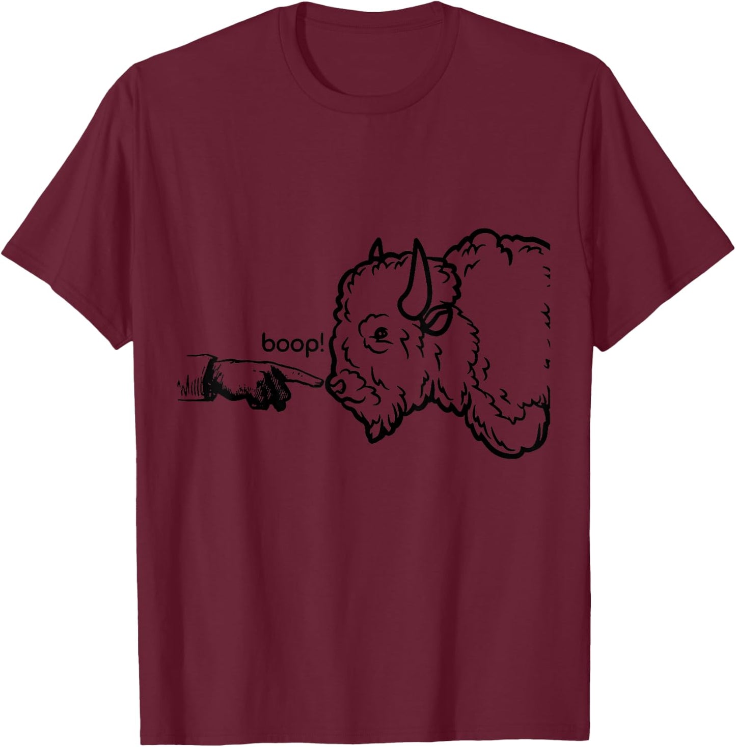 Boop the Nose T-Shirt - T-Shirt | Maroon