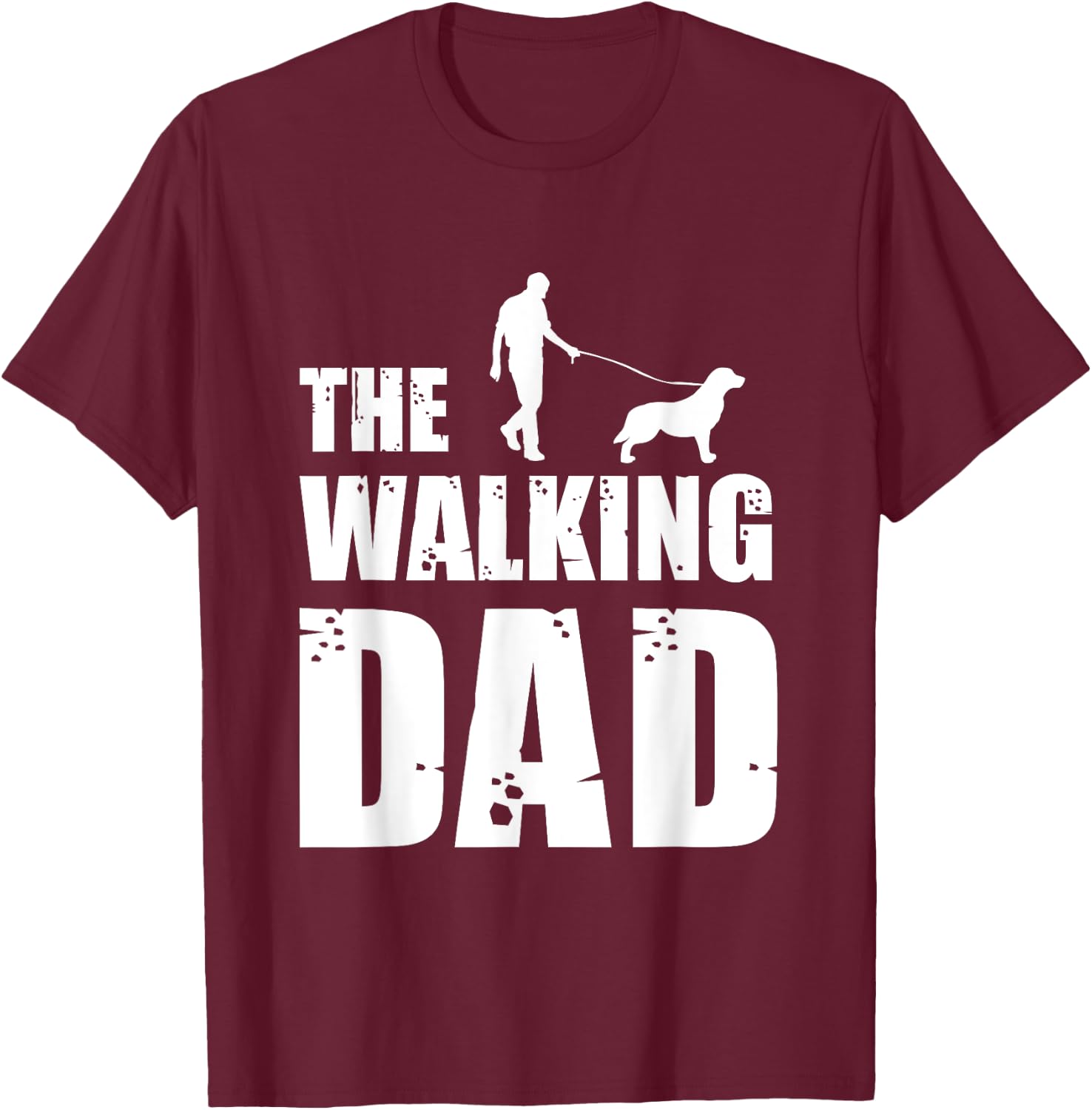 The Walking Dad Golden Retriever Dog Owner Dog Breed Gift Men Women T-Shirt - T-Shirt | Maroon