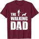 The Walking Dad Golden Retriever Dog Owner Dog Breed Gift Men Women T-Shirt - T-Shirt | Maroon