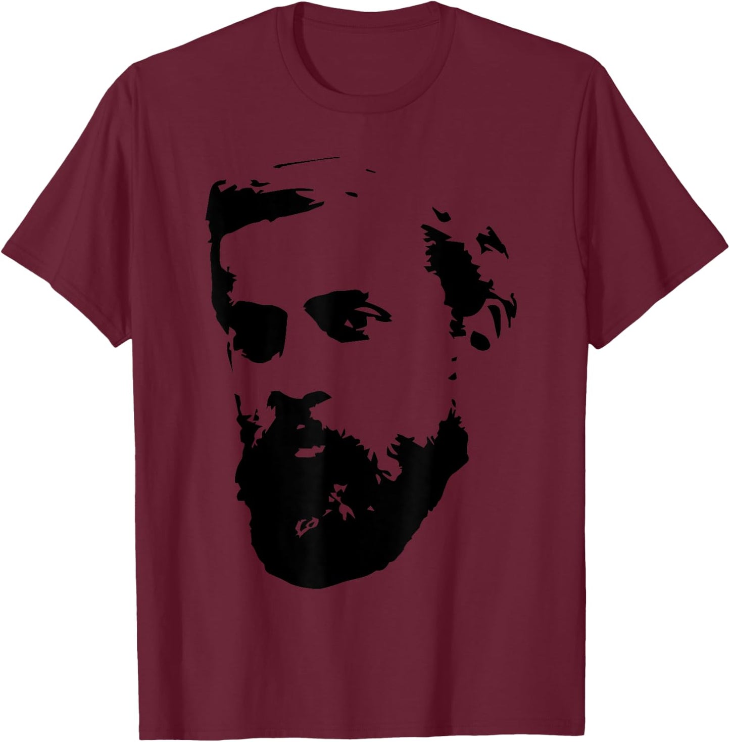 Antoni Gaudi - Portrait (black) T-Shirt - T-Shirt | Maroon