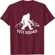 Yeti Squad Mountain Ape Snowman T-Shirt - T-Shirt | Maroon