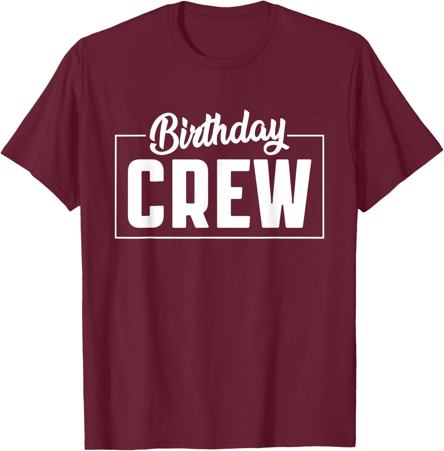 Birthday party with crew motif , black T-Shirt - T-Shirt | Maroon