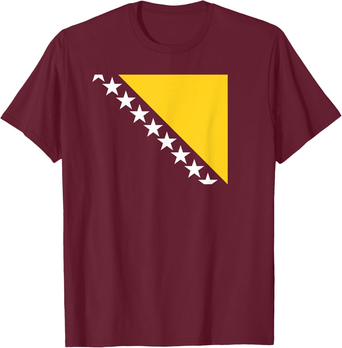Bosnia and Herzegovina Flag of Bosnia Patriotic Men Children T-Shirt - T-Shirt | Maroon