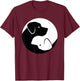 Labrador Retriever Yin Yang T-Shirt - T-Shirt | Maroon