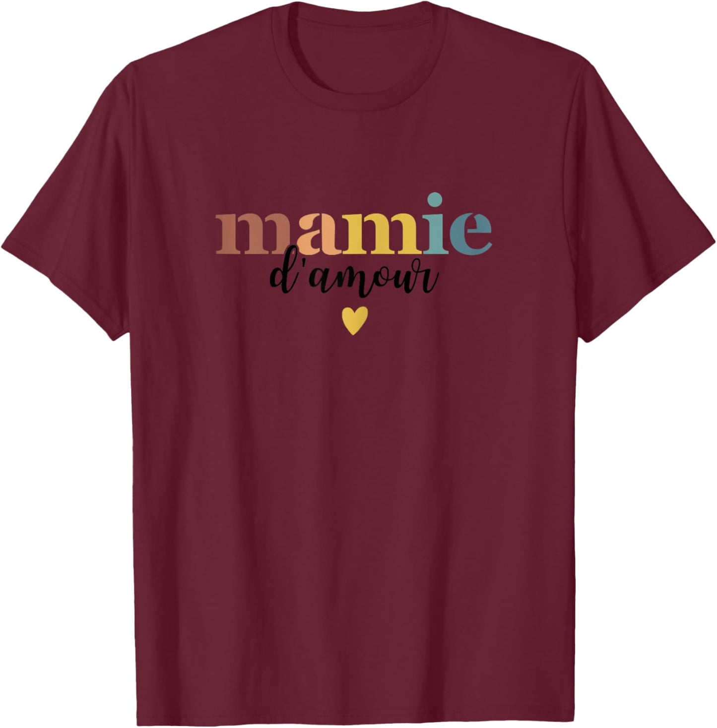 WOMAN - GRANNY LOVE - Grandmother's Day Gift , white T-Shirt - T-Shirt | Maroon