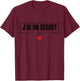 Child Child Je ai un Secret, Future Big Brother, Future Big Sister , white, 2 T-Shirt - T-Shirt | Maroon