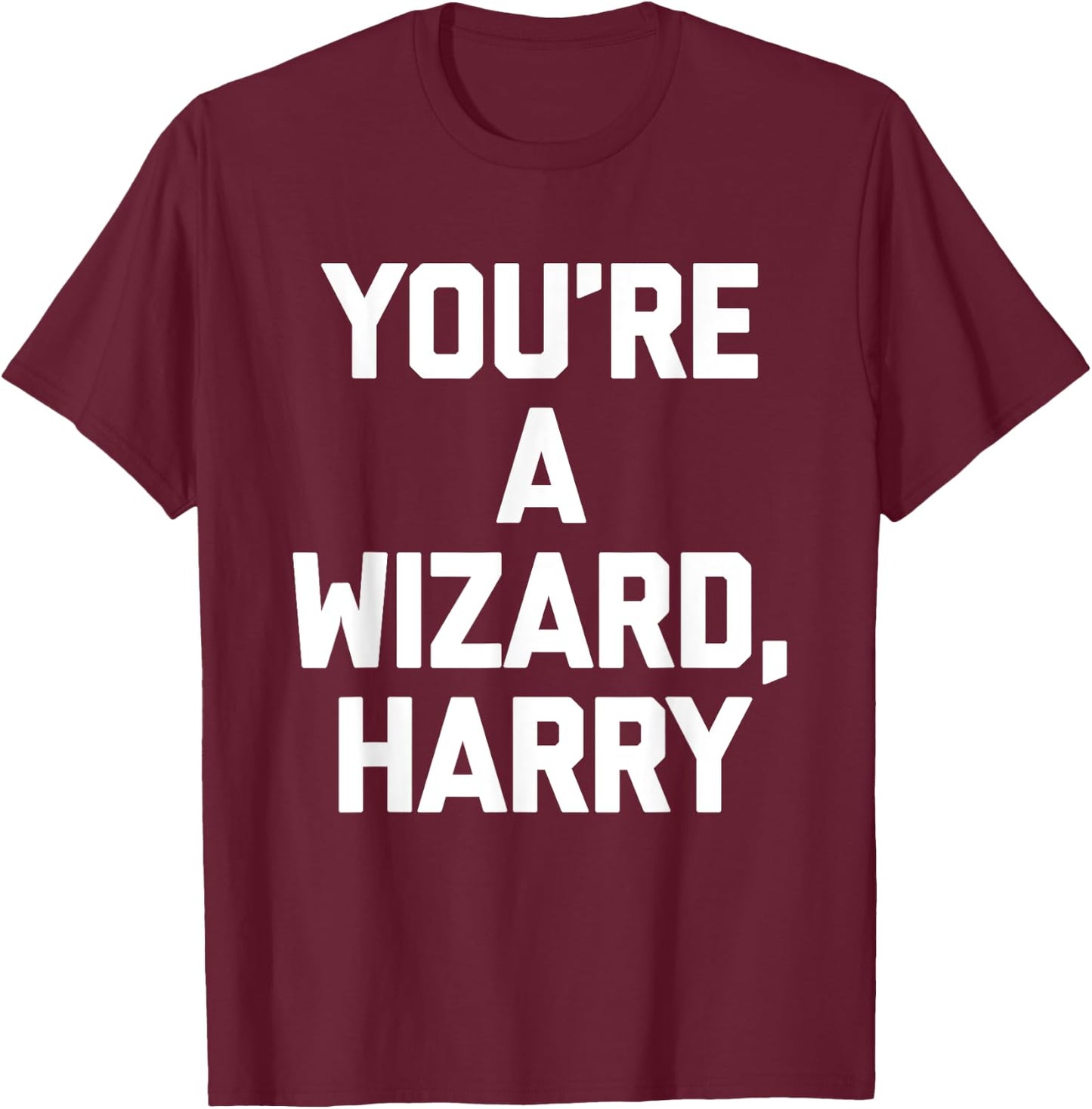 You're A Wizard Harry funny saying sarcastic novelty T-Shirt - T-Shirt | Maroon